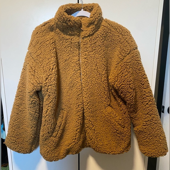 Nine West Zip Up Teddy Jacket size Large - Picture 4 of 6